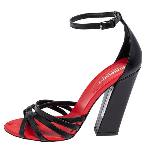 burberry red sandals|burberry high heel sandals.